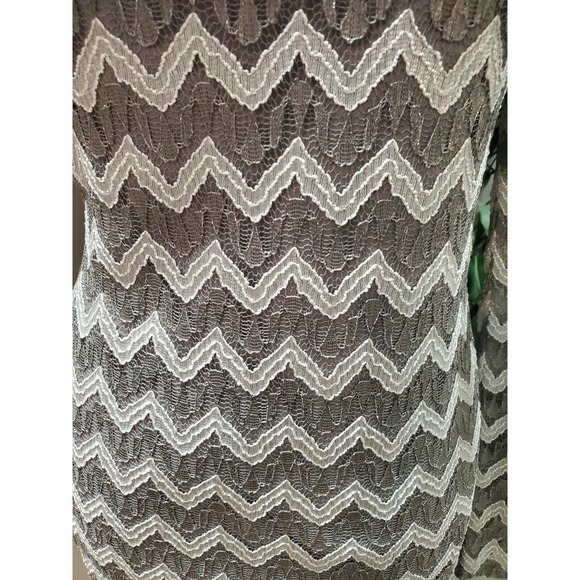 Jessica H Women's Gray Cotton Round Neck Long Sleeve Knee Length Dress Size 10 - Picture 4 of 11